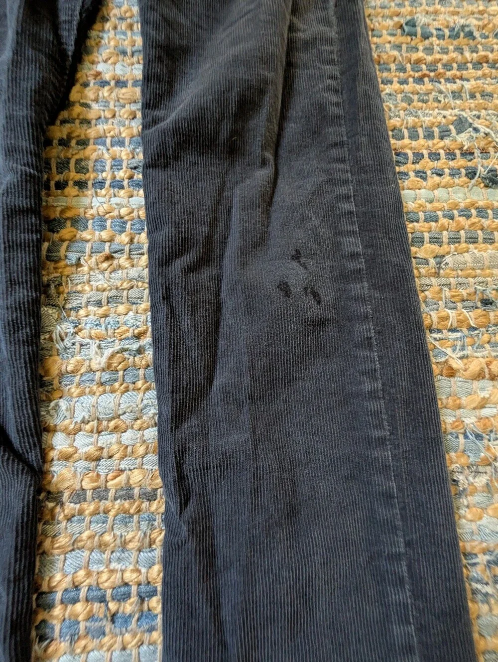 J.Crew Corduroy Pants 28 Black Straight Leg Preppy Minimalist Normcore Classic